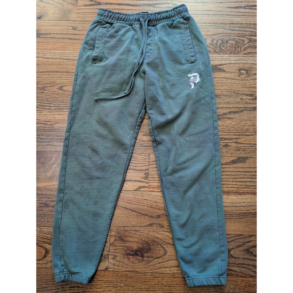 Primitive Skateboard Dirty P Lotus Sweatpants Olive Green Mens M Heavyweight